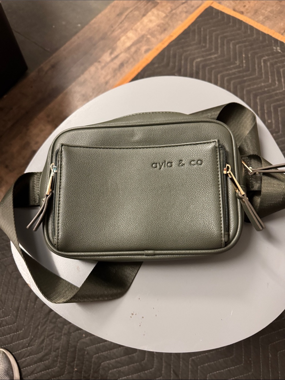 Ayla & Co Olive Green Men's Belt Bag